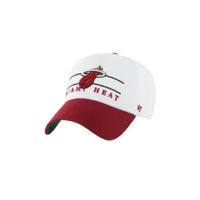 '47 Brand Miami HEAT Double Header Cleanup Dad Hat