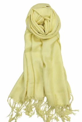 Achillea Lemon Yellow Pashmina Scarf