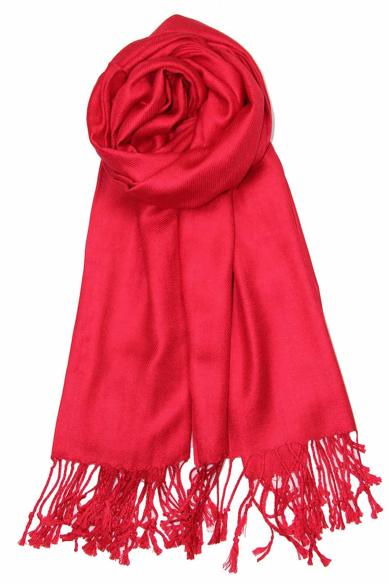 Achillea Red Pashmina Scarf