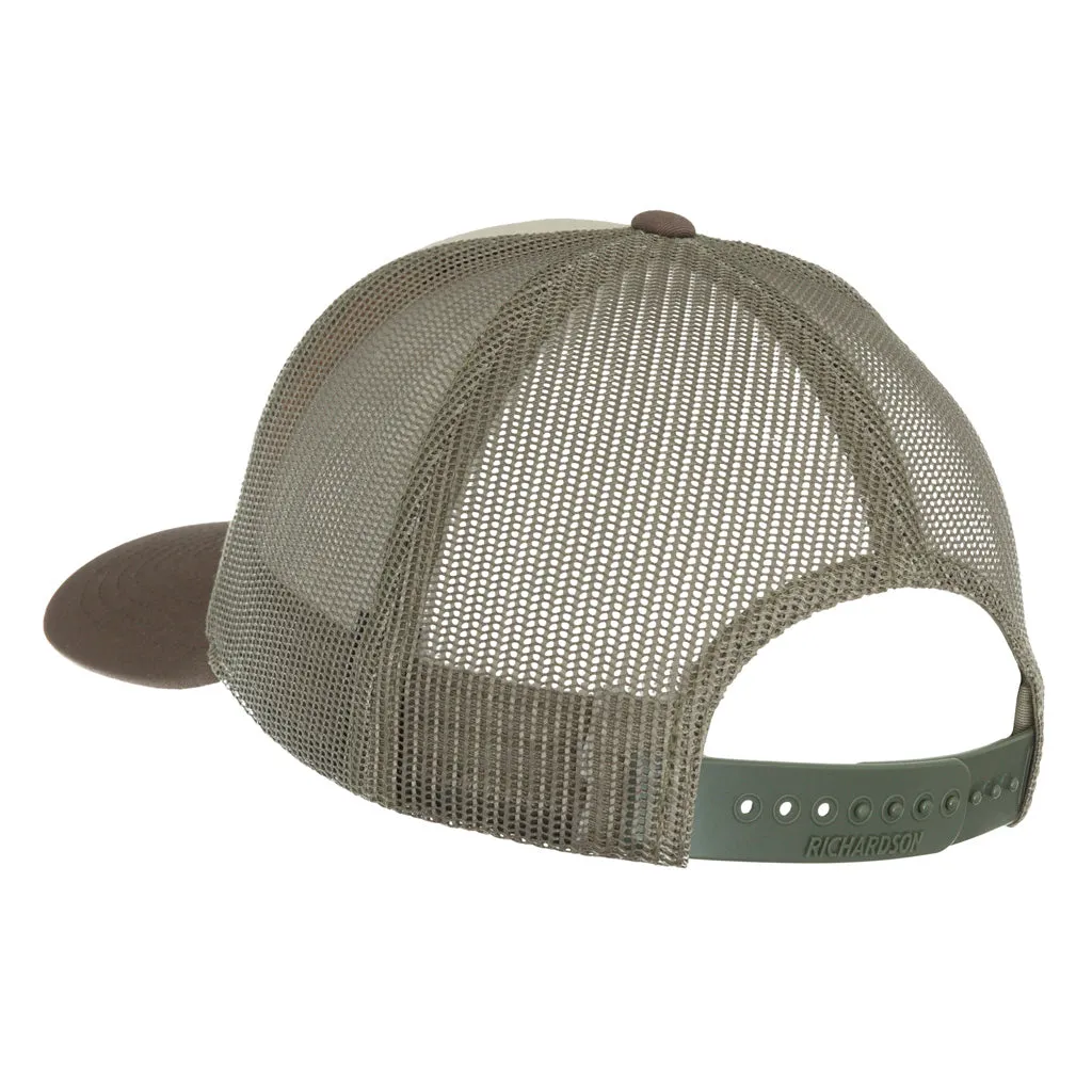 Alpine Low Pro Trucker Cap Brown-loden-tan