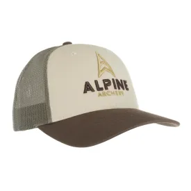 Alpine Low Pro Trucker Cap Brown-loden-tan