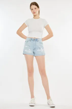 Daisy High Rise Mom Shorts