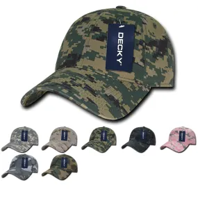 Decky 216 - 6 Panel Low Profile Relaxed Camo Dad Hat - CASE Pricing