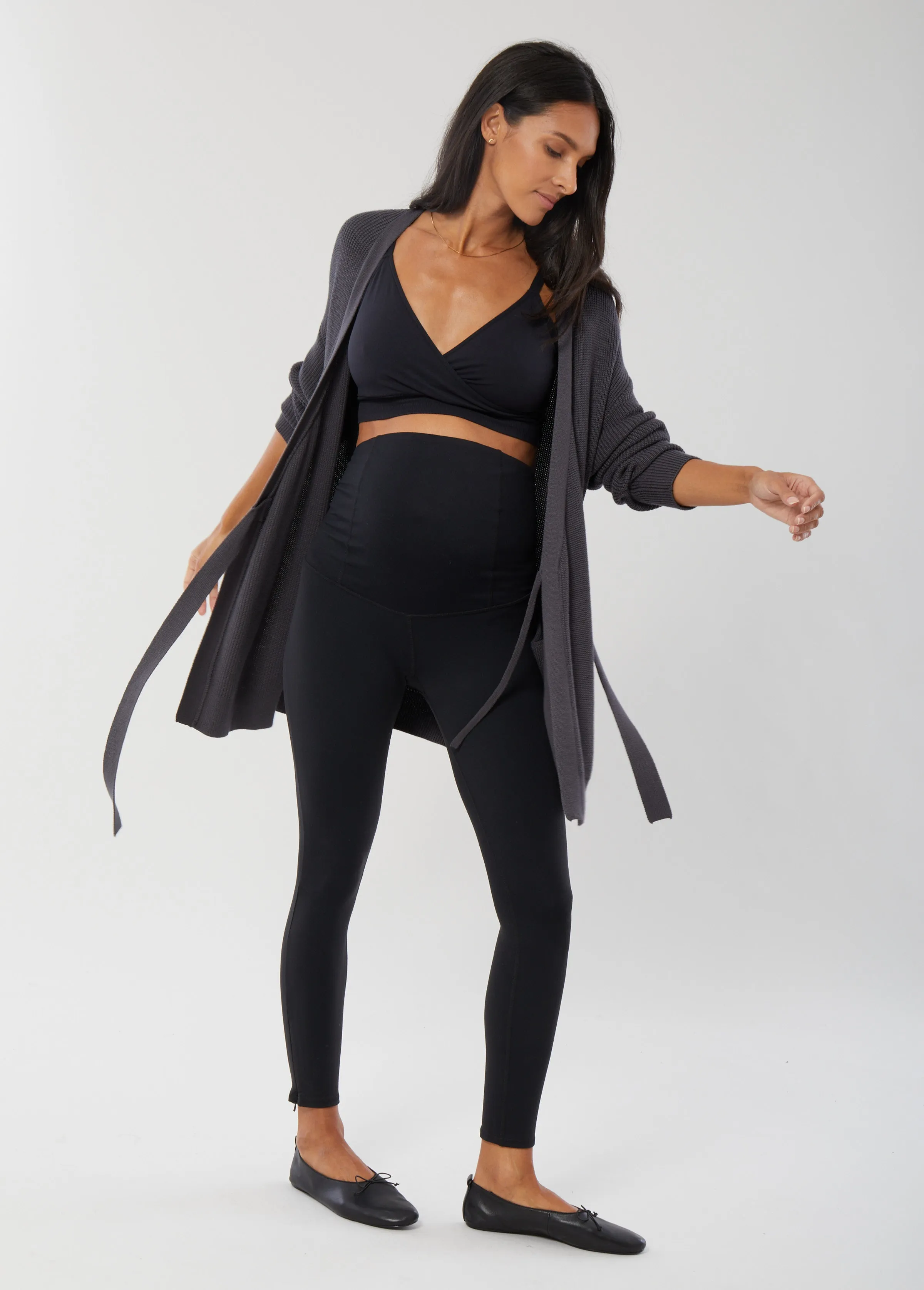 Everyday Ankle Zip Maternity Legging