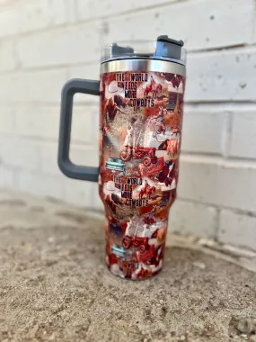 Give Me Cowboys Collage 40 oz Tumblers