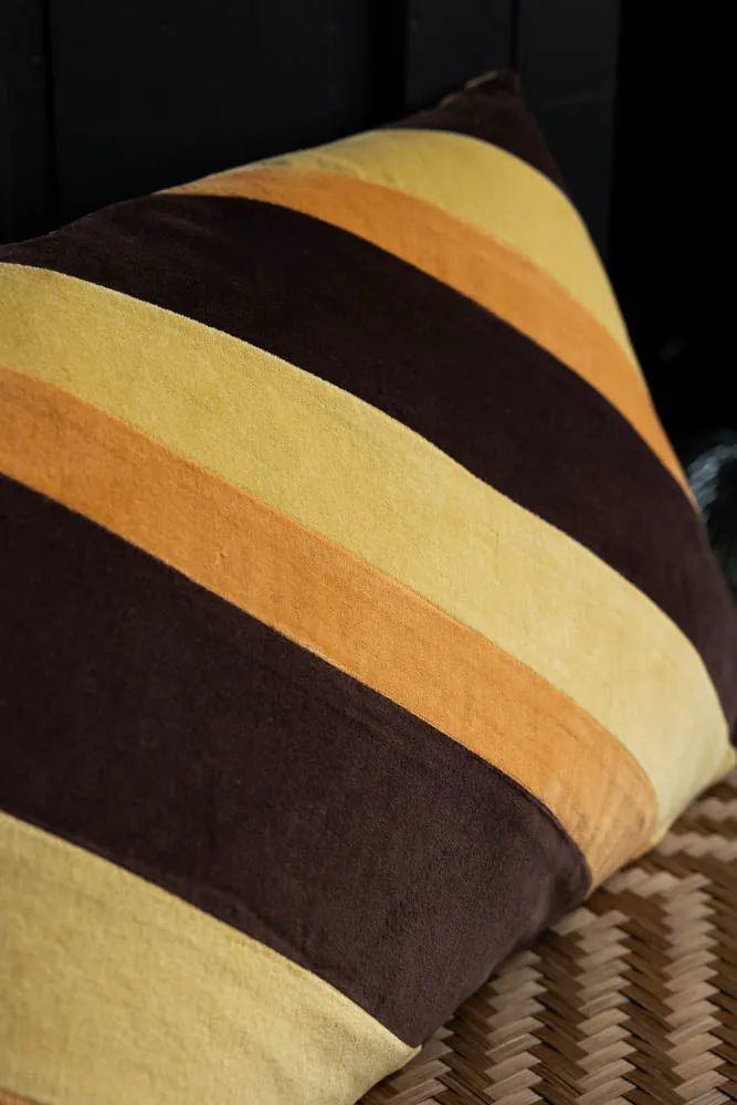 HKliving '70s Stripe Velvet Cushion