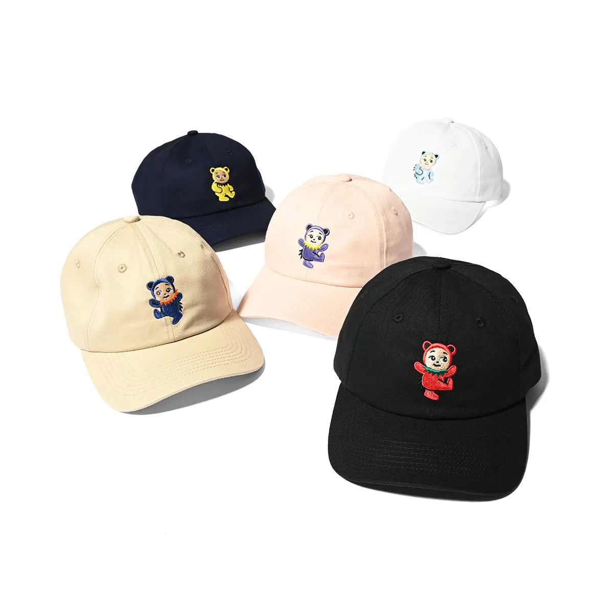 HOMEGAME - BABY DAD CAP BEAR BLACK/RED【HG241419】