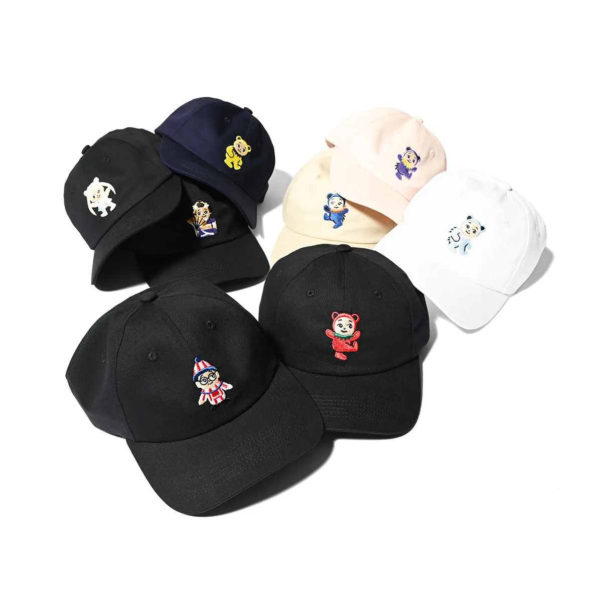 HOMEGAME - BABY DAD CAP BEAR BLACK/RED【HG241419】