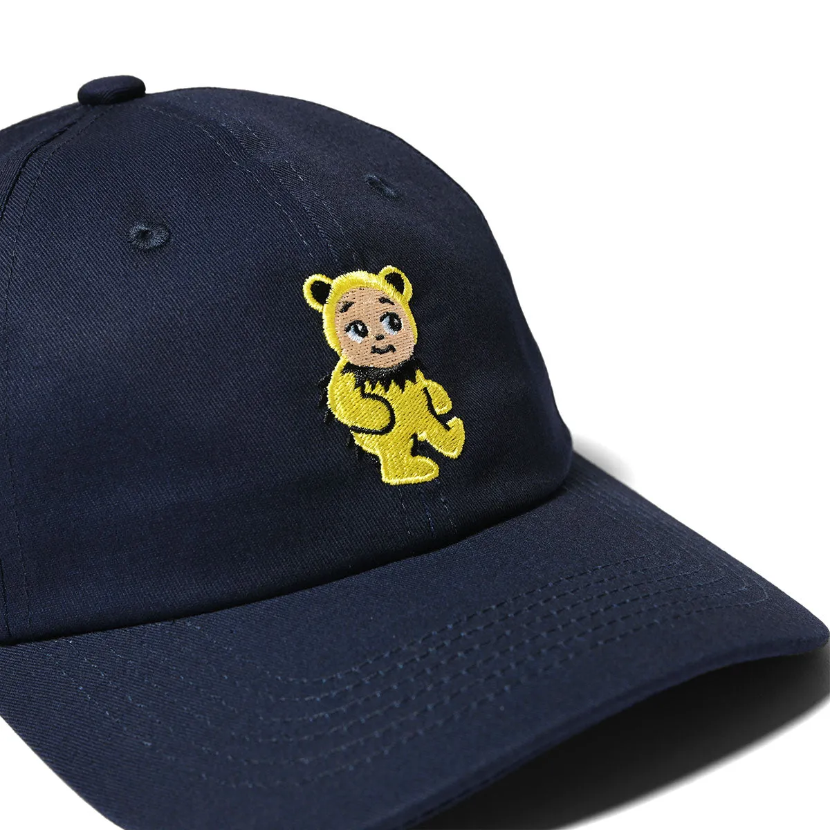 HOMEGAME - BABY DAD CAP BEAR NAVY/YELLOW【HG241419】