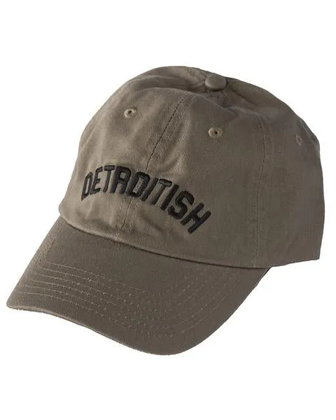 Ink Detroit Detroitish Dad Cap - Olive Green