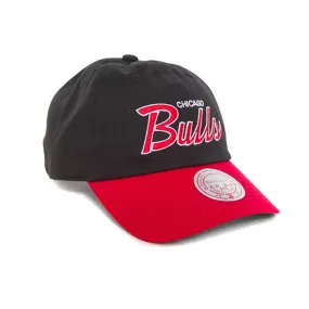 Mitchell＆Ness Chicago Bulls - NBA TEAM SCRIPT 2.0 DAD STRAPBACK HWC【HLUX3287-CBU】