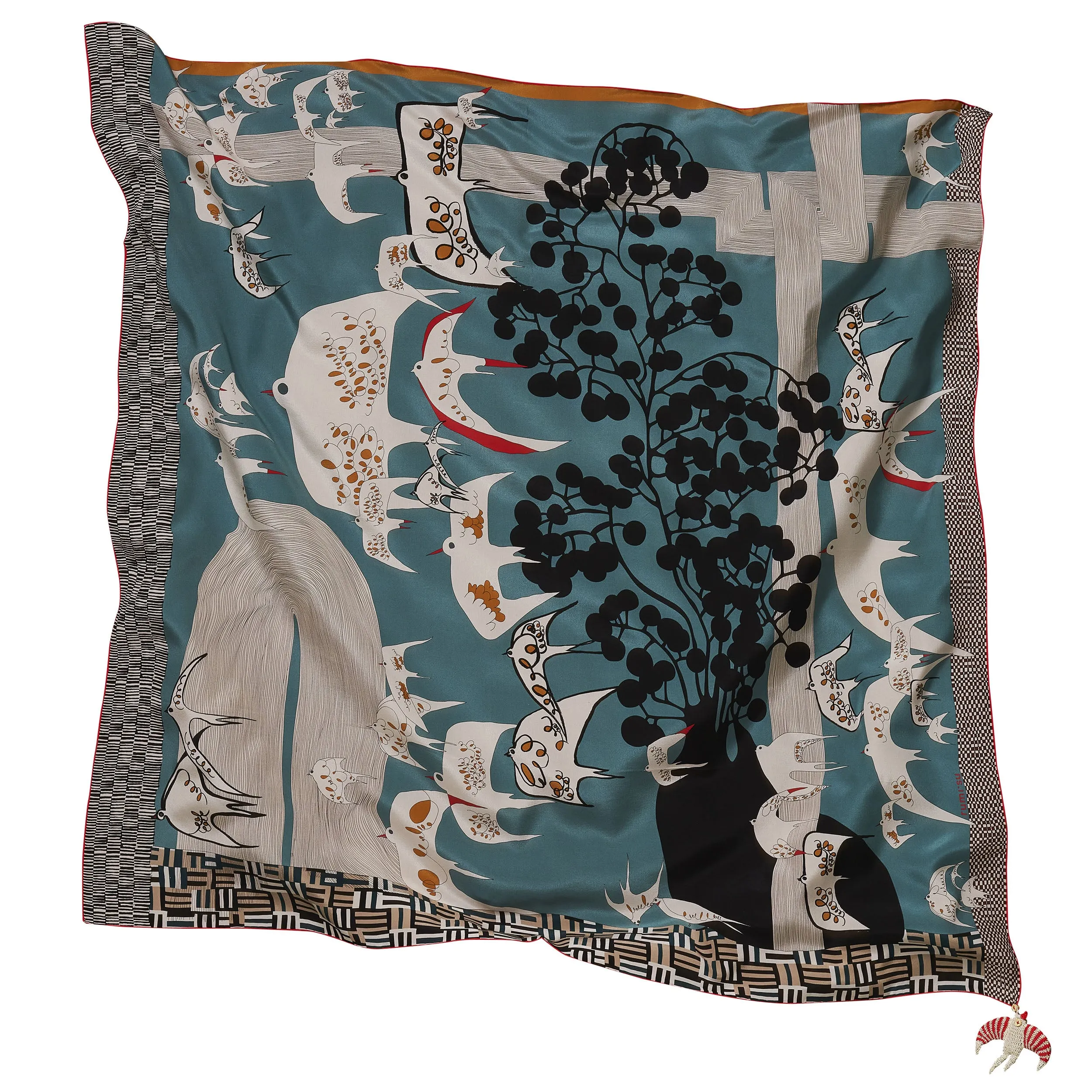 Mystery of Murmurations Silk Scarf