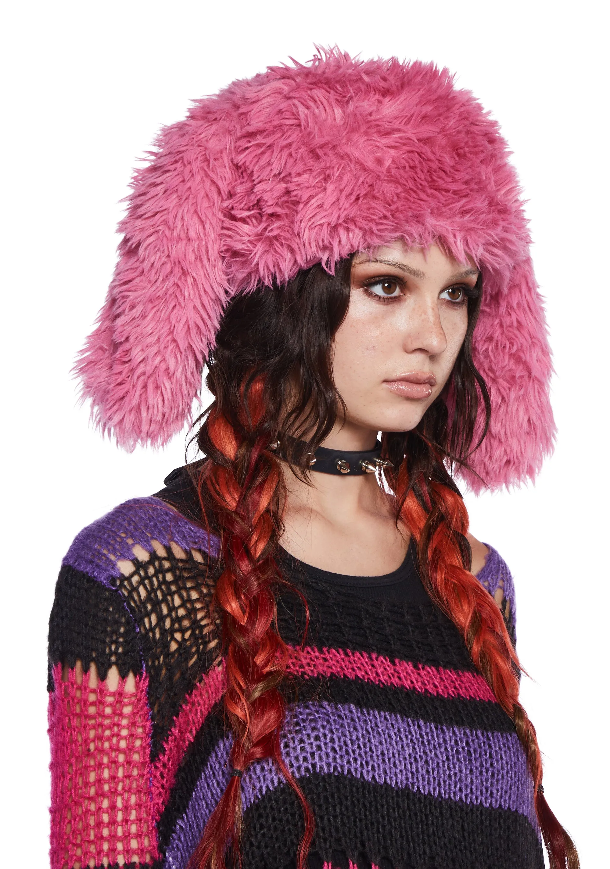 Punk Cutie Rabbit Hat - Pink