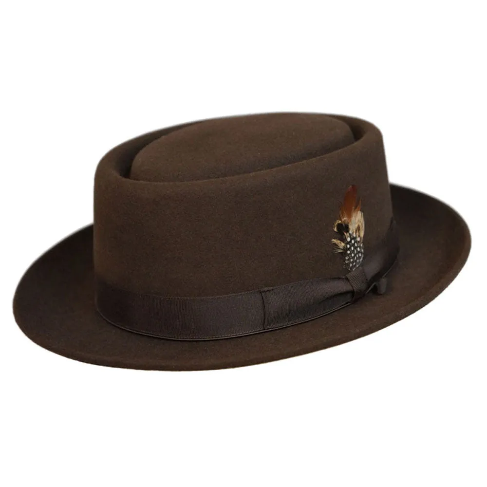 Selentino Oak Porkpie Felt Hat