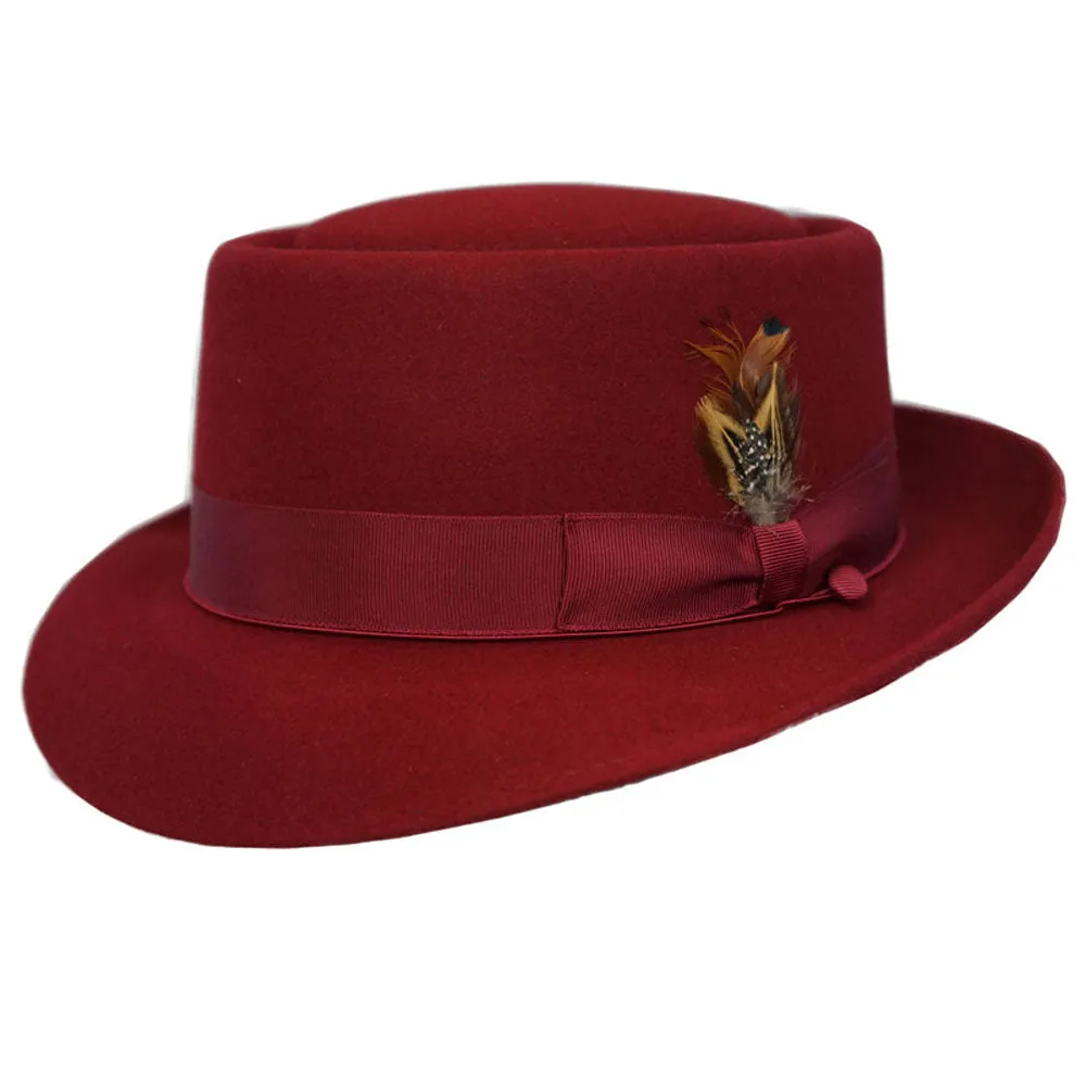 Selentino Oak Porkpie Felt Hat