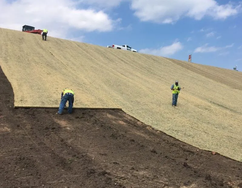 Straw Double Net - Erosion Control Blanket - 8' x 112.5'